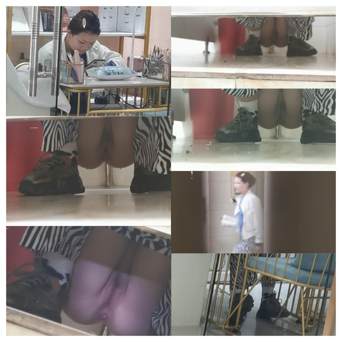★最新女厕★穿着斑马裤的美甲师小妹妹-这小穴两侧稀少几根毛-真好.png